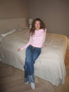 Sonya jeans with cuffs - Blue denim