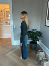 Sessa low-waisted jeans - Blue denim