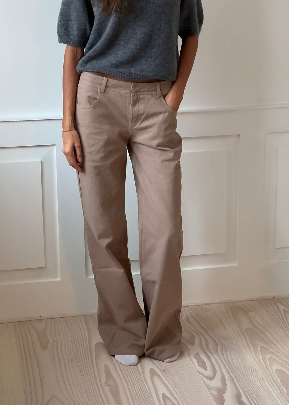 Lovia jeans - Taupe