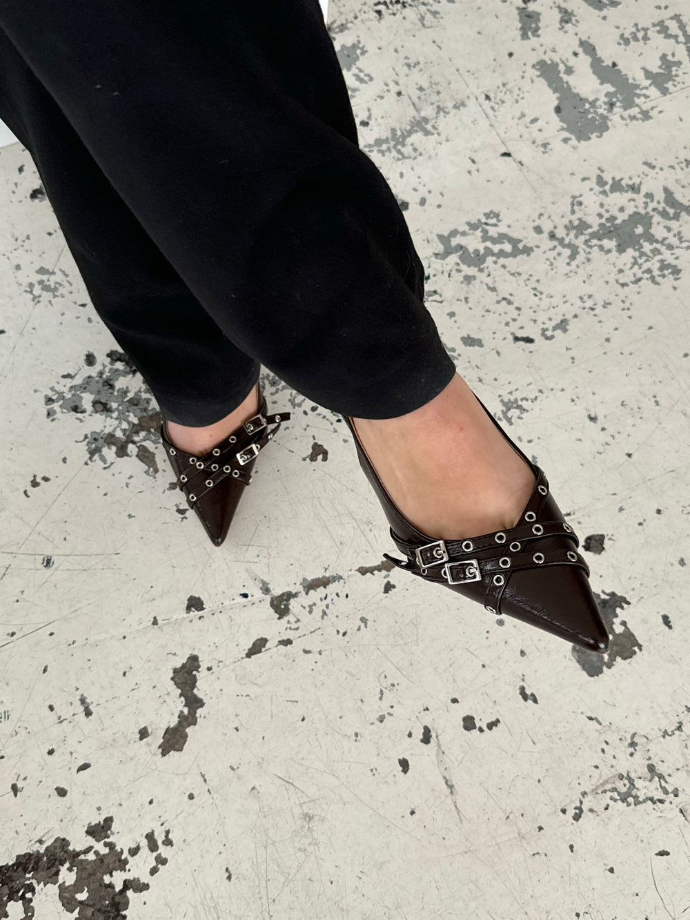 Kandy slingback heels - Brown
