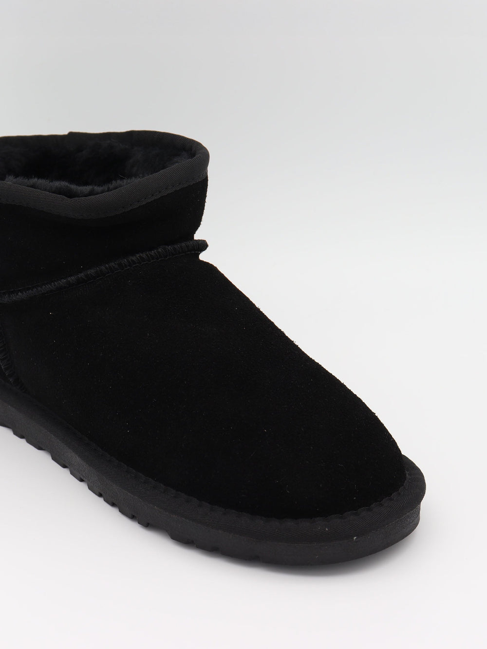Malabo teddy boots short - Black