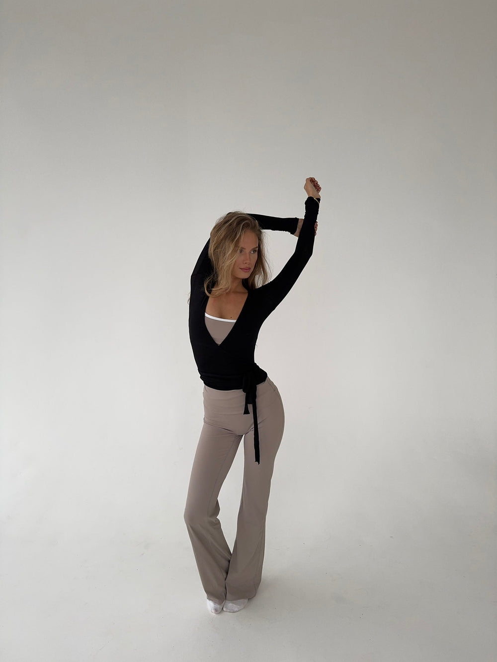 Motion wrap blouse - Jet Black