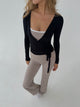 Motion wrap blouse - Jet Black