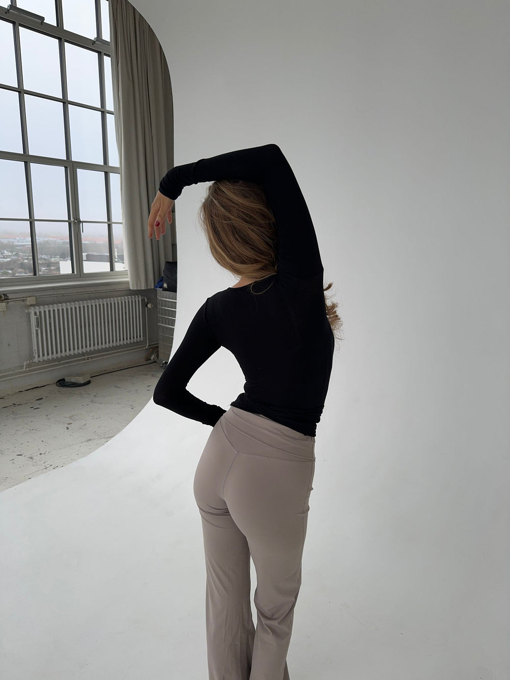 Motion wrap blouse - Jet Black