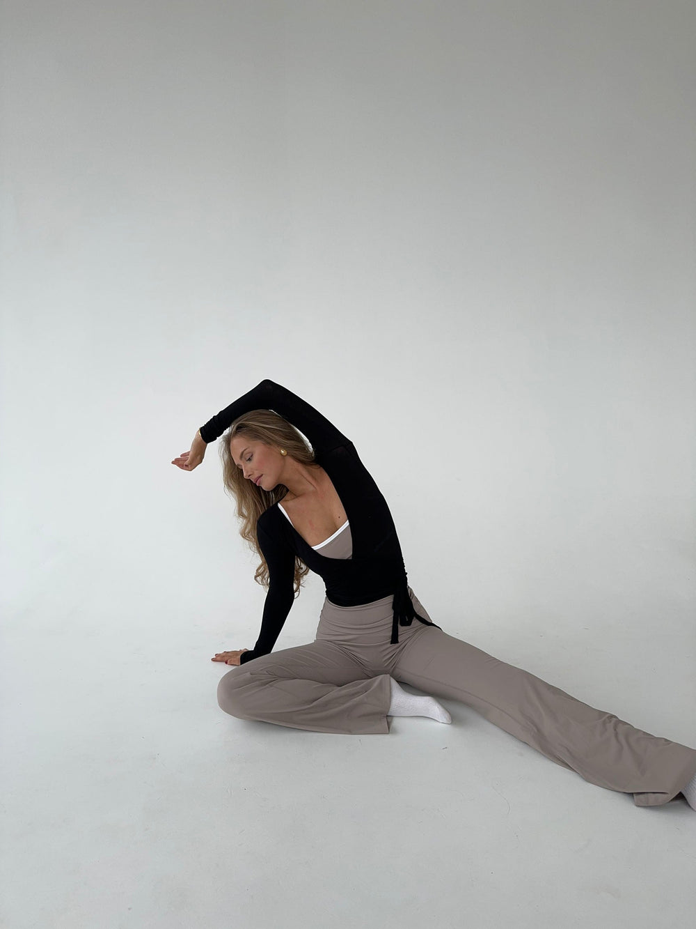 Motion wrap blouse - Jet Black