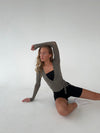 Motion wrap blouse - Ash