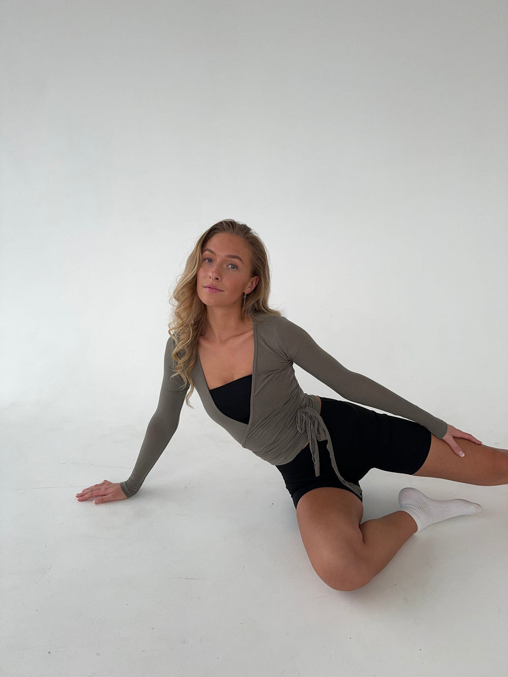Motion wrap blouse - Ash