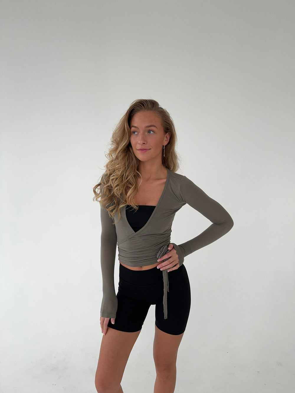 Motion wrap blouse - Ash