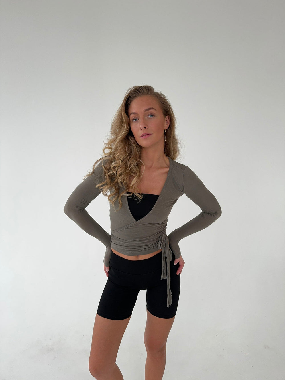 Motion wrap blouse - Ash