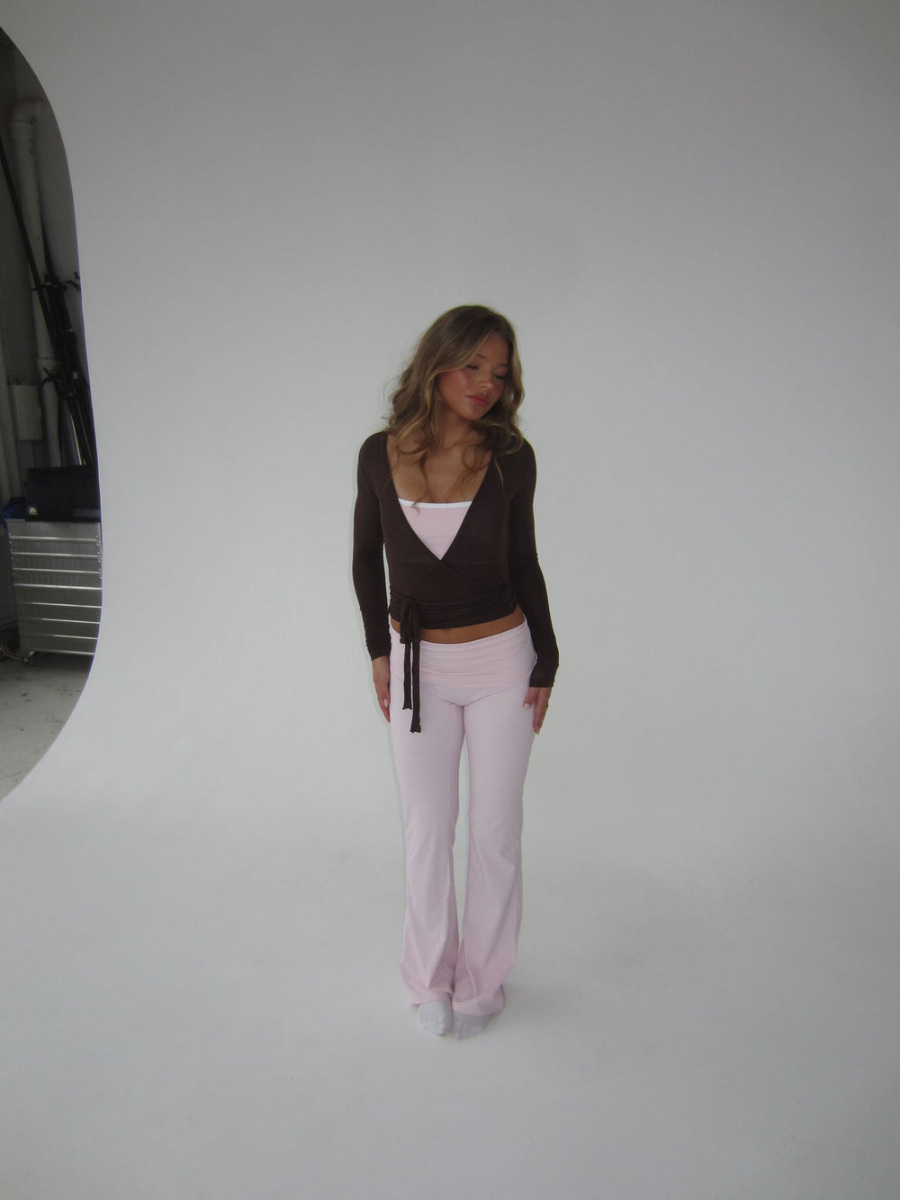 Motion wrap blouse - Espresso