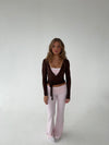 Motion wrap blouse - Espresso