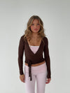 Motion wrap blouse - Espresso