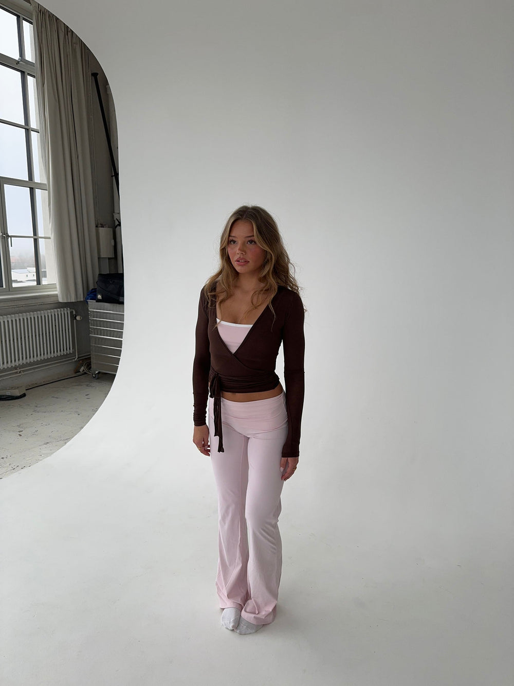 Motion wrap blouse - Espresso