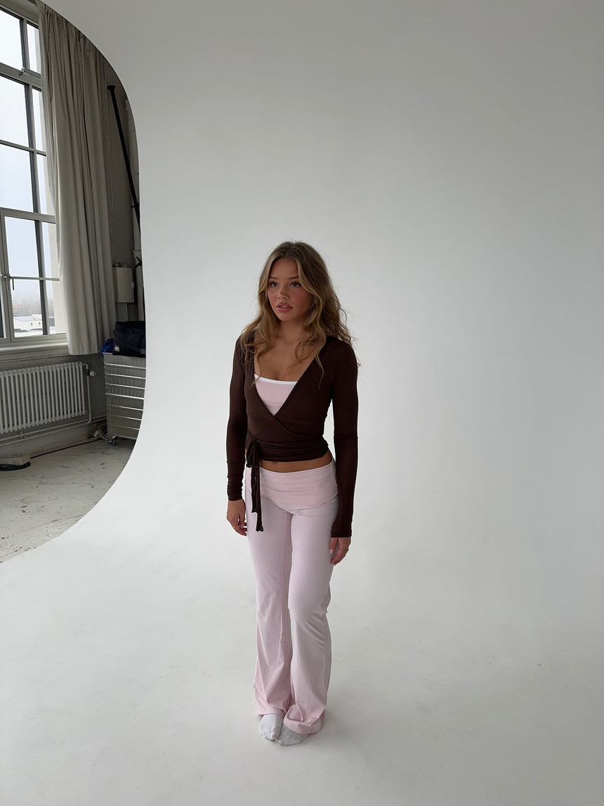 Motion wrap blouse - Espresso