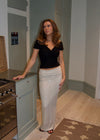 Bella maxi skirt with sequins - Off White