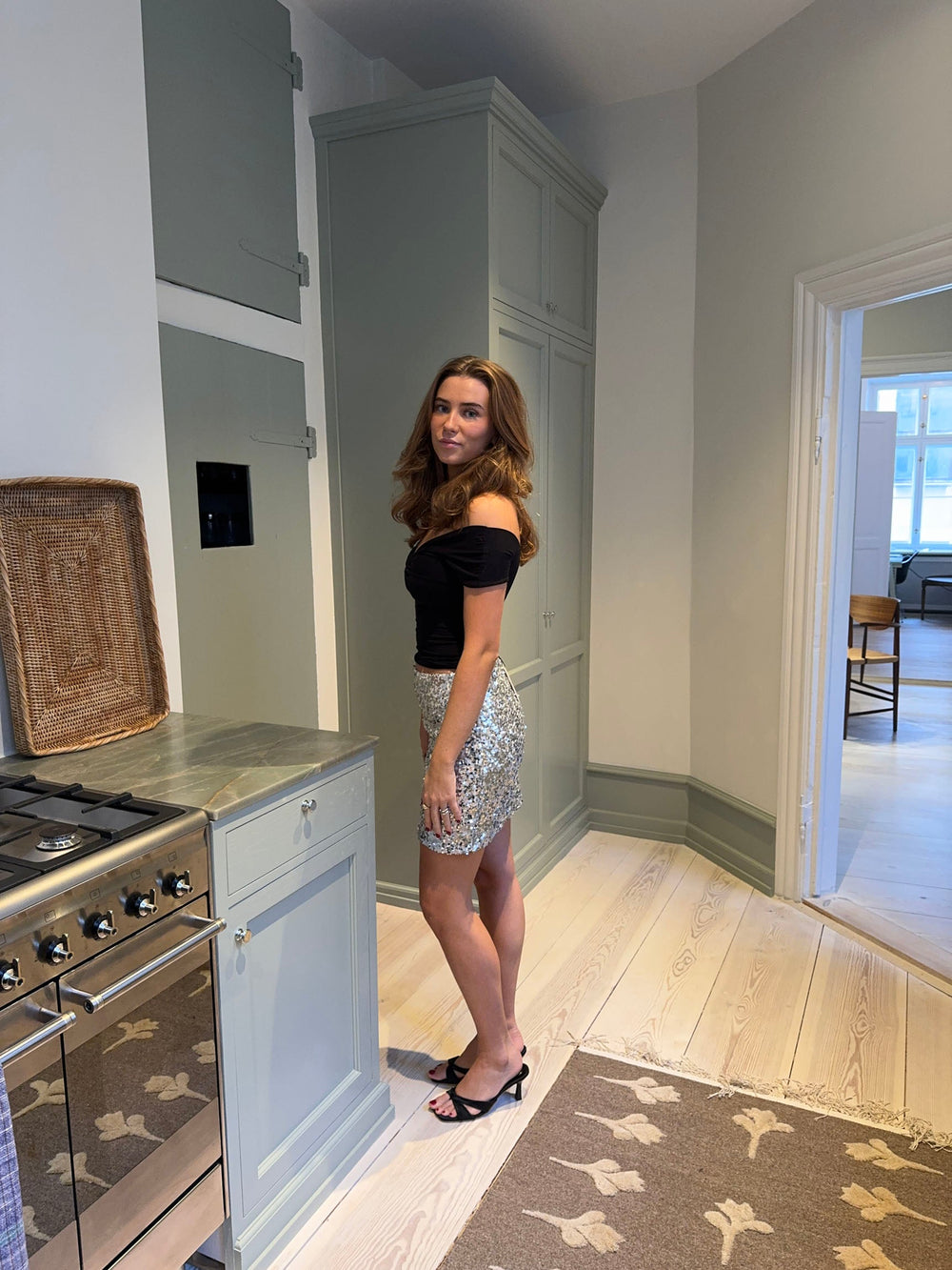 Dana sequin skirt - Silver