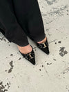 Nida slingback heels with buckle - Black