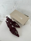 Nida slingback heels with buckle - Burgundy