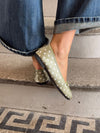 Novalie ballerina with polka dots - Green/white