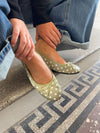 Novalie ballerina with polka dots - Green/white