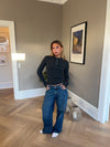Sandra knitted polo - Dark grey