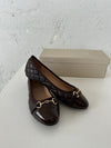 Ronda ballet flats with pattern - Brown