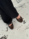 Ronda ballet flats with pattern - Brown