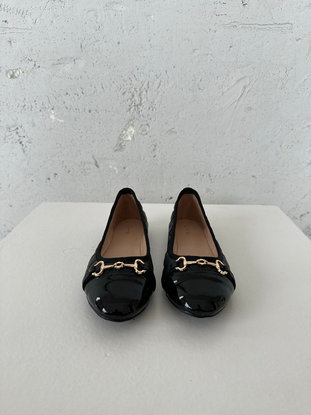 Ronda ballet flats with pattern - Black