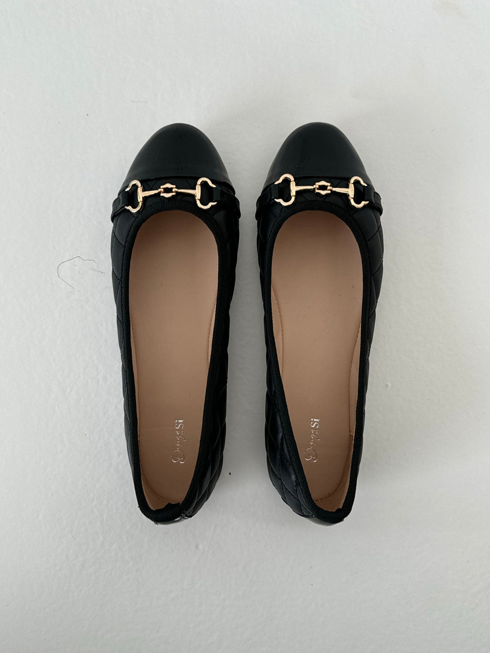 Ronda ballet flats with pattern - Black