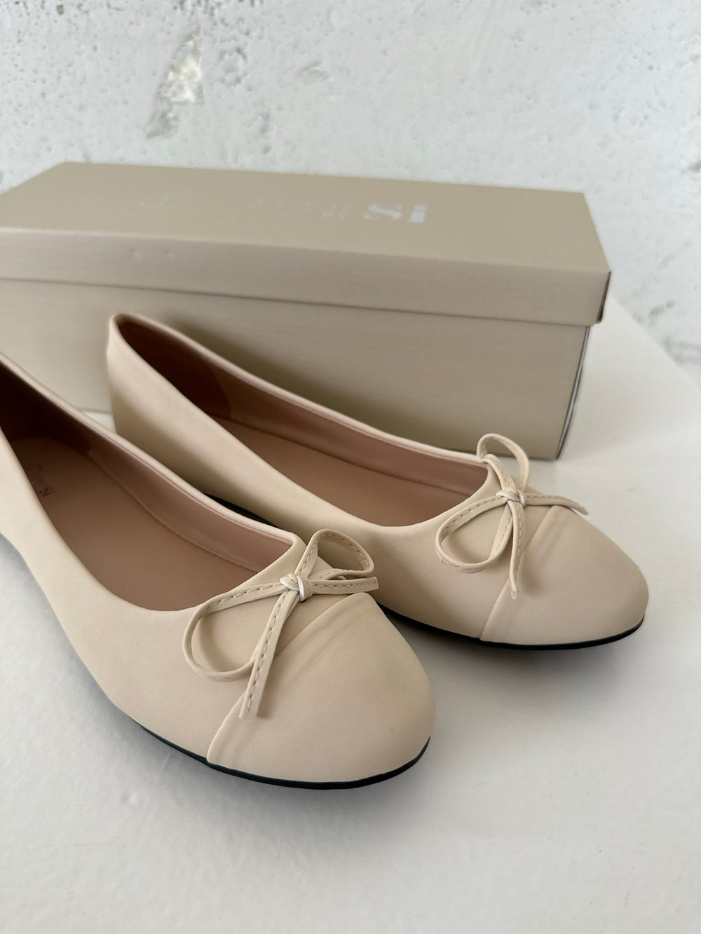 Segovia ballet flats with a bow - Off-white