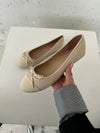 Segovia ballet flats with a bow - Off-white