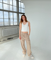 Lisette oversized suit pants - Beige