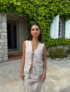 Anouska linen top - Beige