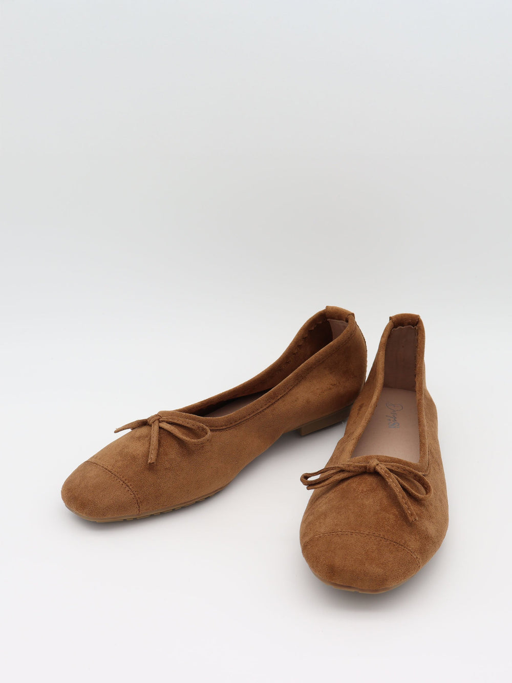 Gina ballerinas in suede - Brown