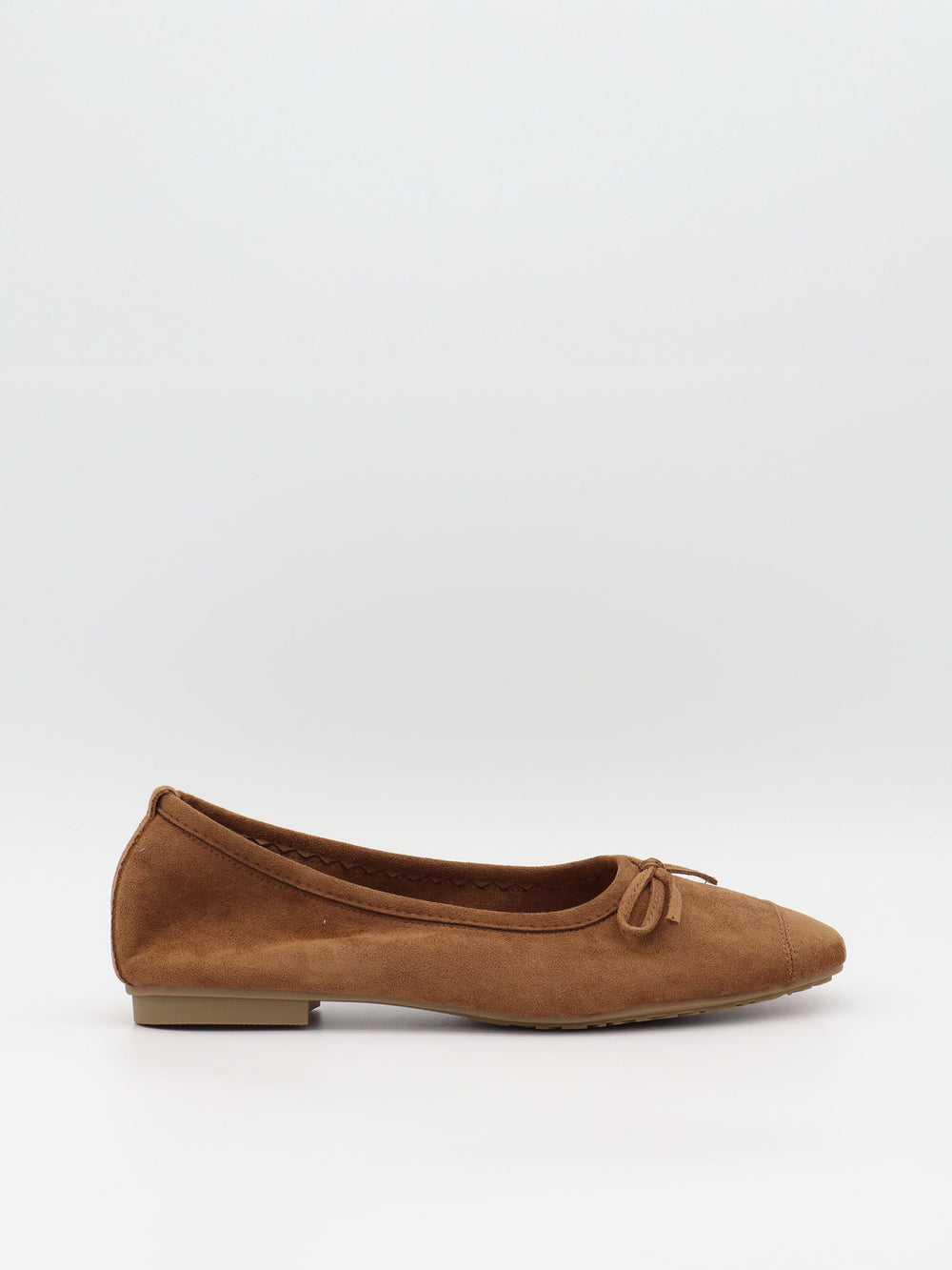 Gina ballerinas in suede - Brown
