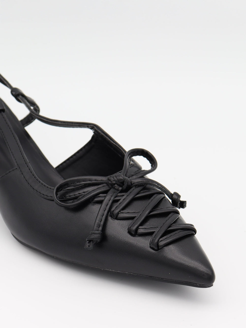 Sola mules with bow – Black