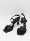 Spania heels with silver details – Black