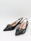 Bobla heels with buckle – Black