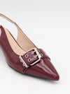 Bobla heels with buckle – Bordeaux