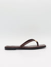 Sofija sandals with gold detail – Brown/gold