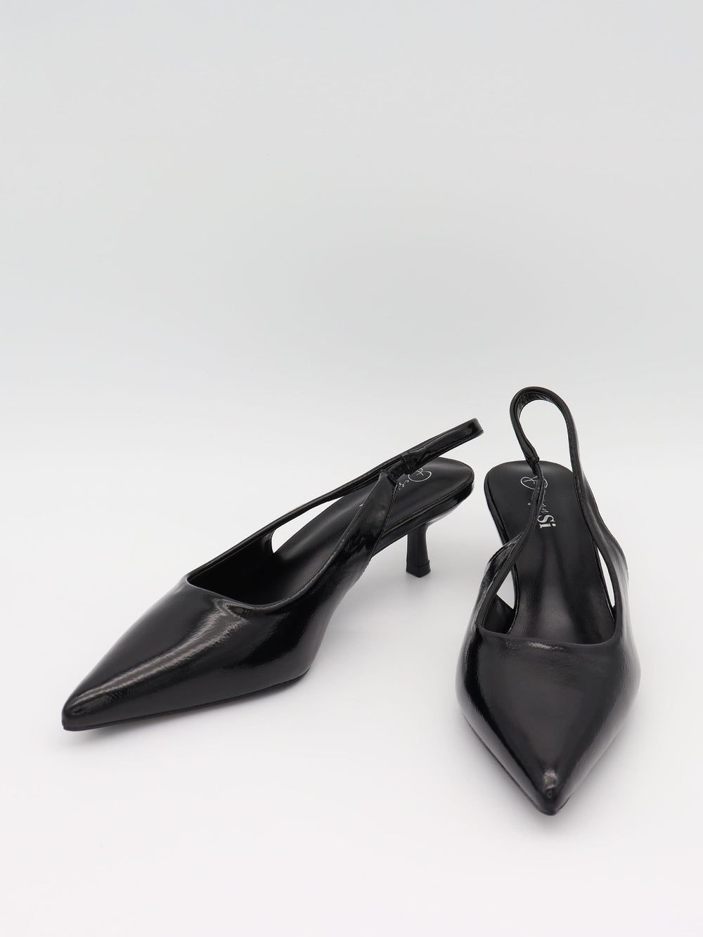 Robin slingback mules – Black