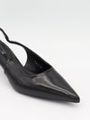 Robin slingback mules – Black