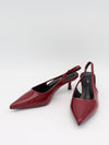 Robin slingback mules – Red