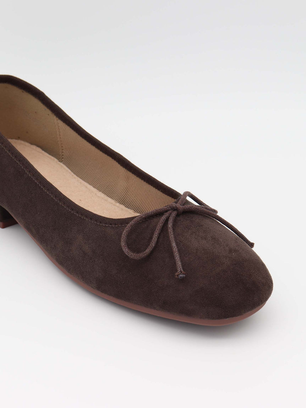 Yuna ballerina with heel - Beige