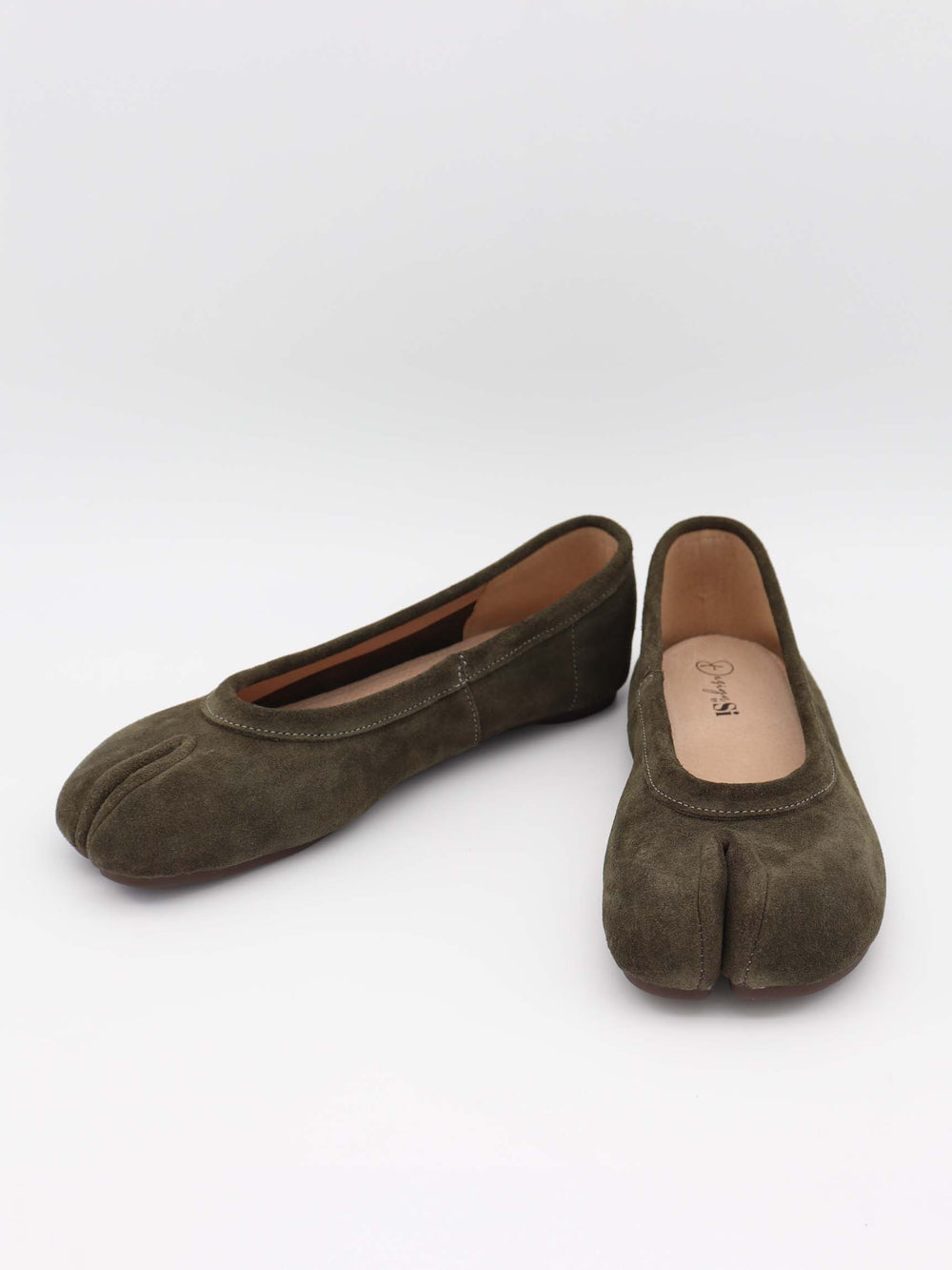 Tonia split toe ballerina - Khaki