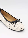 Zelia ballerina with polka dots - White/black