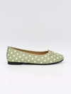 Novalie ballerina with polka dots - Green/white