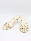 Dottie Mules - Cream/Brown