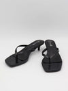 Safine mules with crocodile print - Black