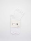 Socks with scalloped edge - White